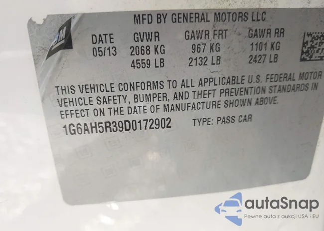 1G6AH5R39D0172902: 43159853