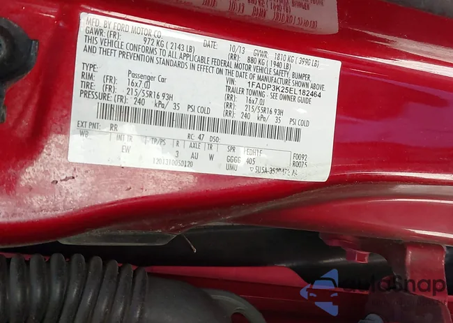 1FADP3K25EL182464: 43159870