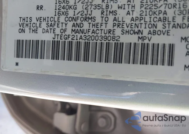 JTEGF21A320039082: 43159930