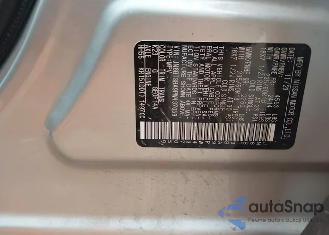 JN8BT3BA9PW437059: 43159961