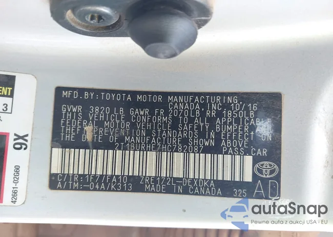 2T1BURHE7HC782087: 43159972