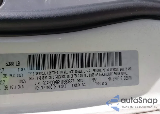 3C4PDCAB2HT683807: 43161085