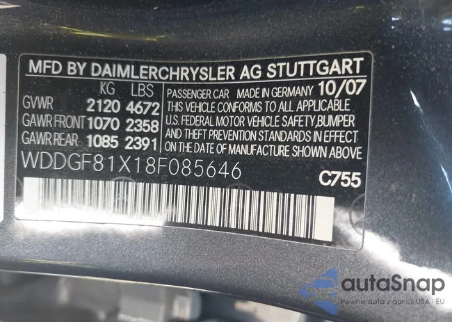 WDDGF81X18F085646: 43161087