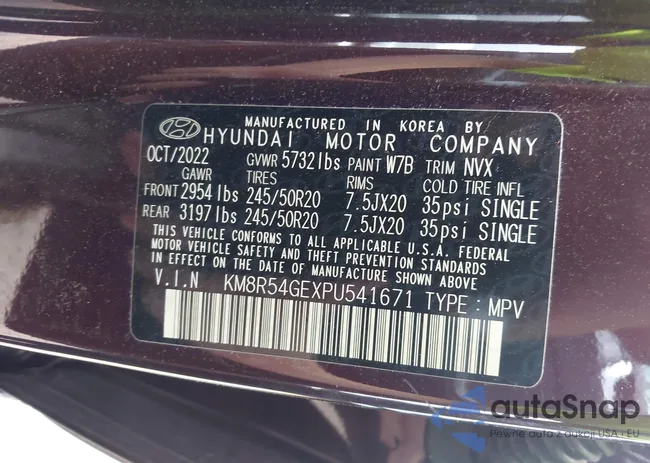 KM8R54GEXPU541671: 43161153