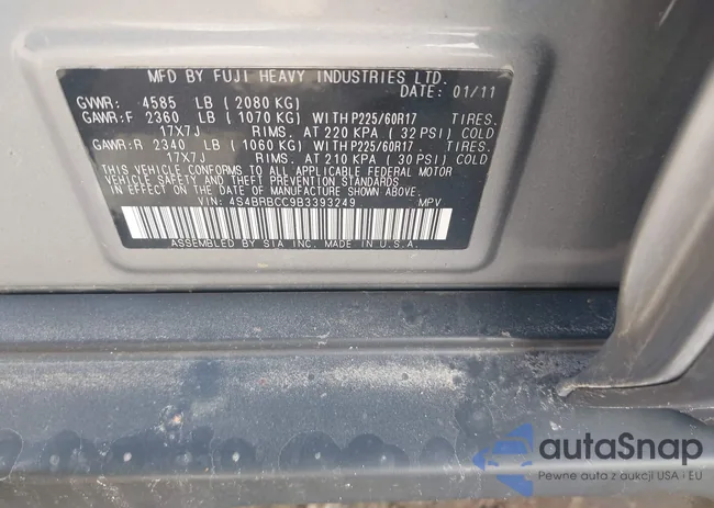 4S4BRBCC9B3393249: 43161175