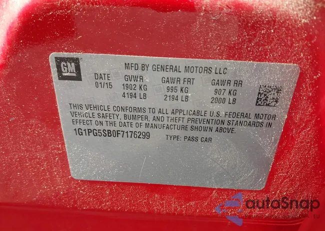 1G1PG5SB0F7176299: 43161302