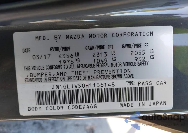 JM1GL1V50H1136148: 43161360