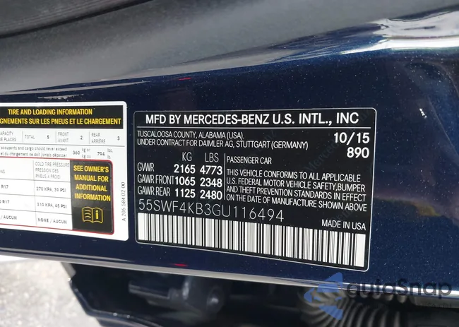 55SWF4KB3GU116494: 43161446