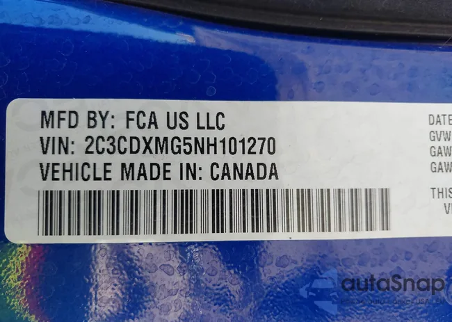 2C3CDXMG5NH101270: 43161453