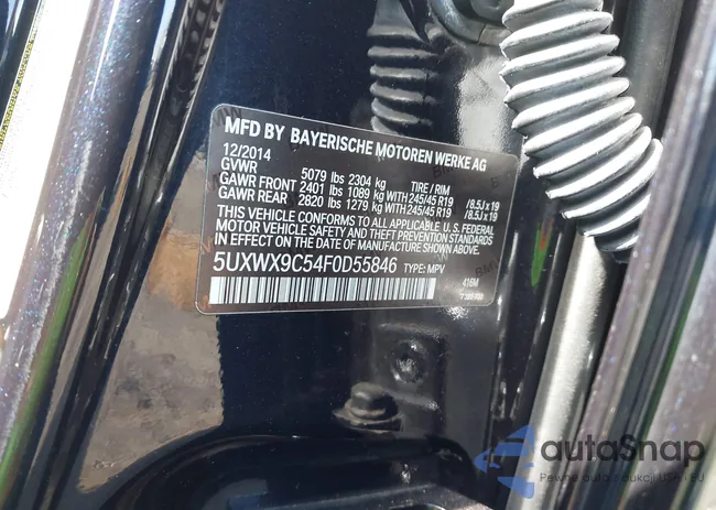 5UXWX9C54F0D55846: 43160665