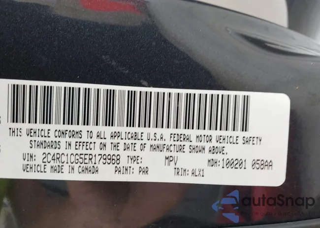 2C4RC1CG5ER179968: 43160731