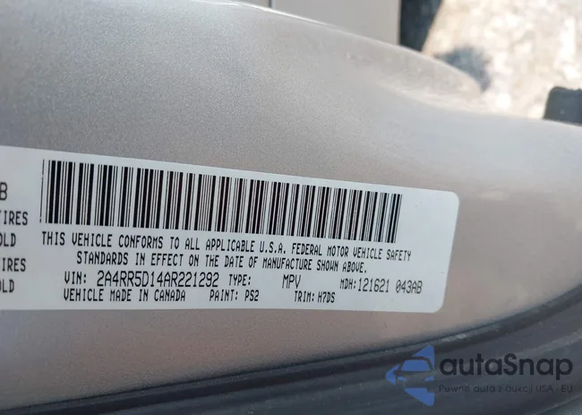 2A4RR5D14AR221292: 43160954