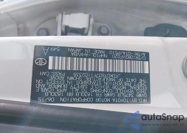 JTDKDTB37F1102338: 43160997