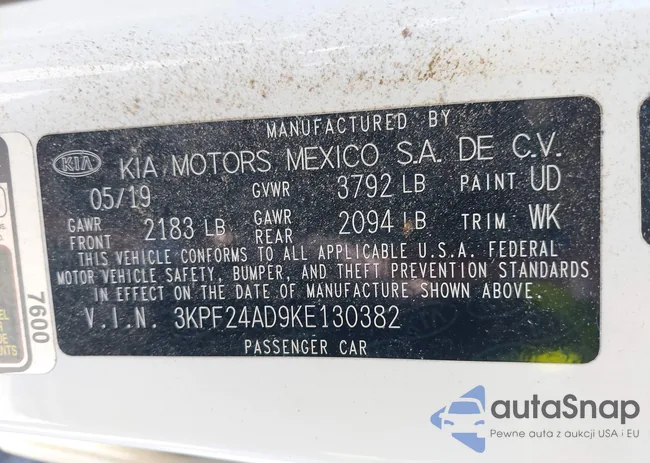 3KPF24AD9KE130382: 43162142