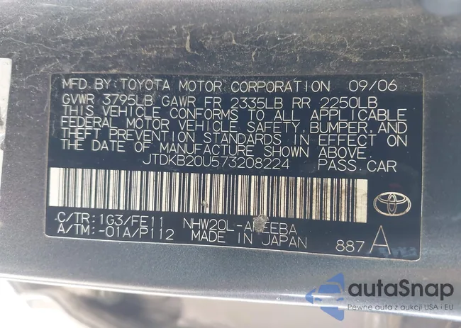 JTDKB20U573208224: 43162210