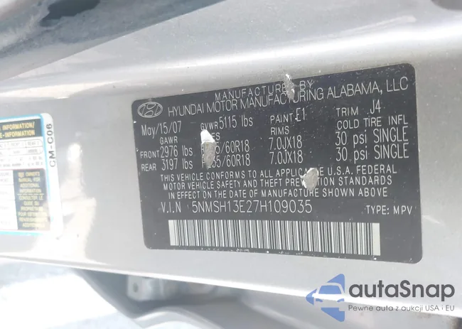 5NMSH13E27H109035: 43162234