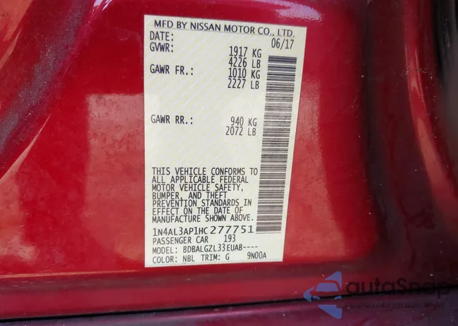 1N4AL3AP1HC277751: 43162353