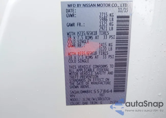 5N1AL0MM8FC557864: 43162467