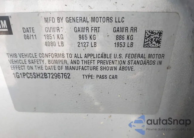 1G1PC5SH2B7296762: 43162492