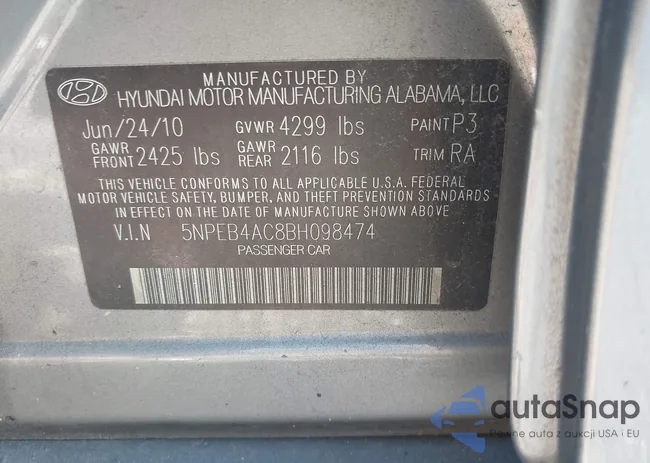 5NPEB4AC8BH098474: 43161672