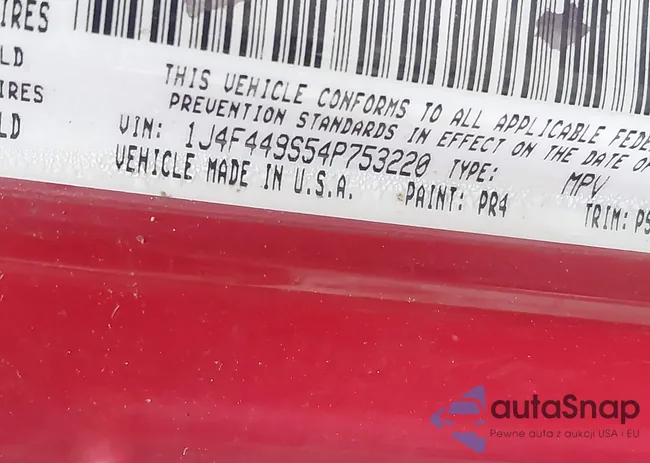 IJ4F449S54P753220: 43161733