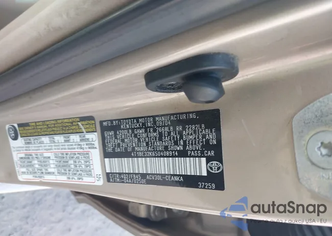 4T1BE32K65U408914: 43161736