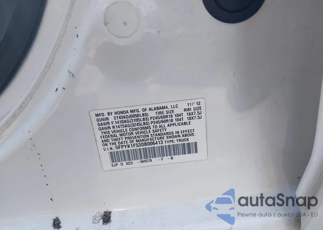 5FPYK1F53DB006413: 43161796