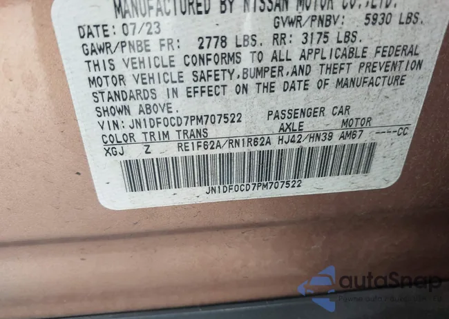 JN1DF0CD7PM707522: 43163147