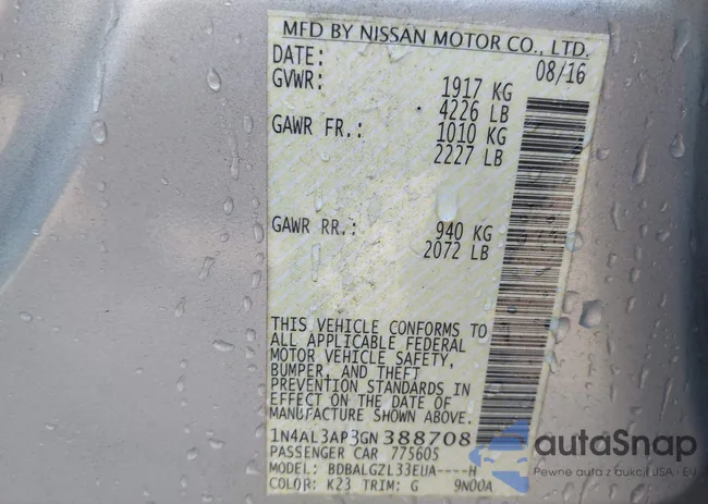 1N4AL3AP3GN388708: 43163197