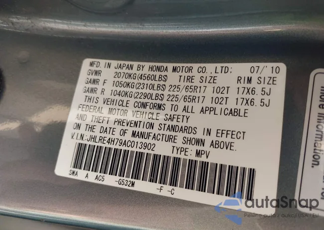 JHLRE4H79AC013902: 43163217