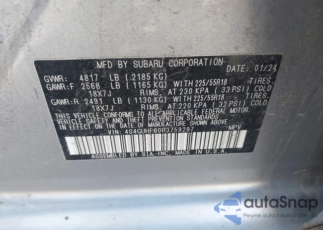 4S4GUHF60R3759297: 43163307