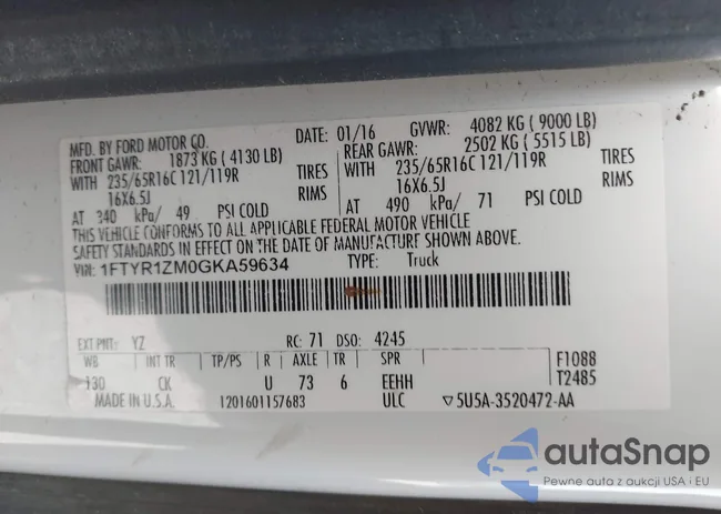 1FTYR1ZM0GKA59634: 43163318