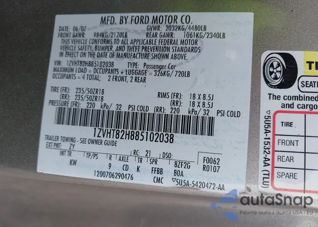 1ZVHT82H885102038: 43163436