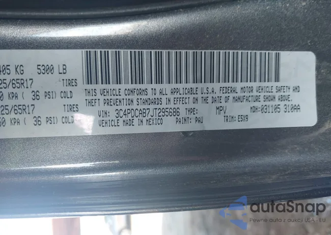 3C4PDCAB7JT295686: 43163441