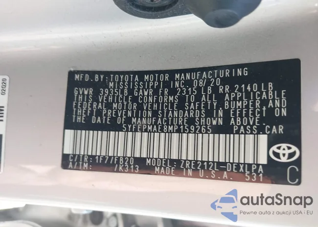 5YFEPMAE8MP159265: 43163557