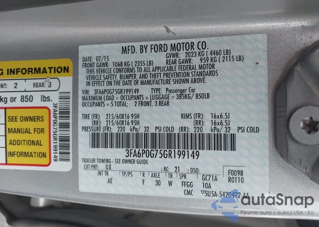 3FA6P0G75GR199149: 43163558