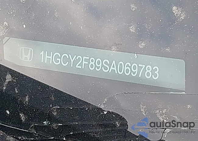 1HGCY2F89SA069783: 43163563