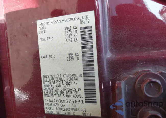 1N4AL2AP3CN575631: 43163569