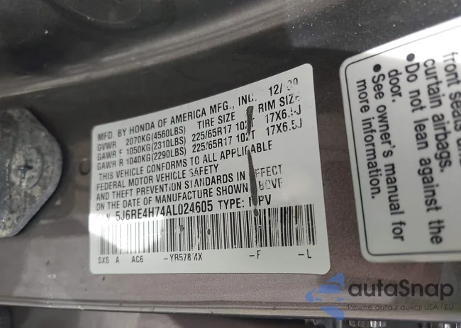 5J6RE4H74AL024605: 43163571