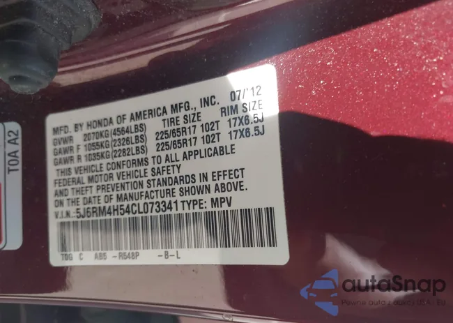 5J6RM4H54CL073341: 43163628