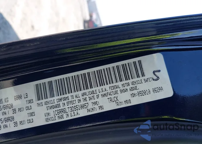 1C6RR6LT3DS510057: 43162824