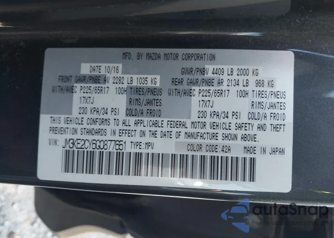 JM3KE2CY6G0877651: 43162826