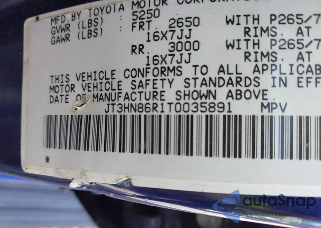 JT3HN86R1T0035891: 43162949