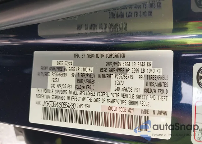 JM3KFBEM2S0554830: 43164047