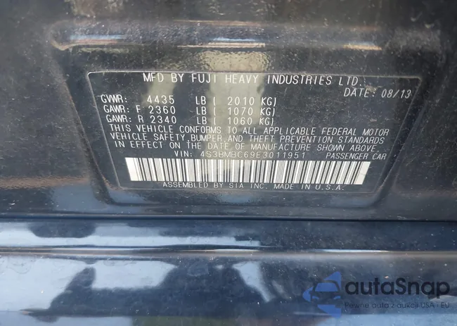 4S3BMBC69E3011951: 43164052