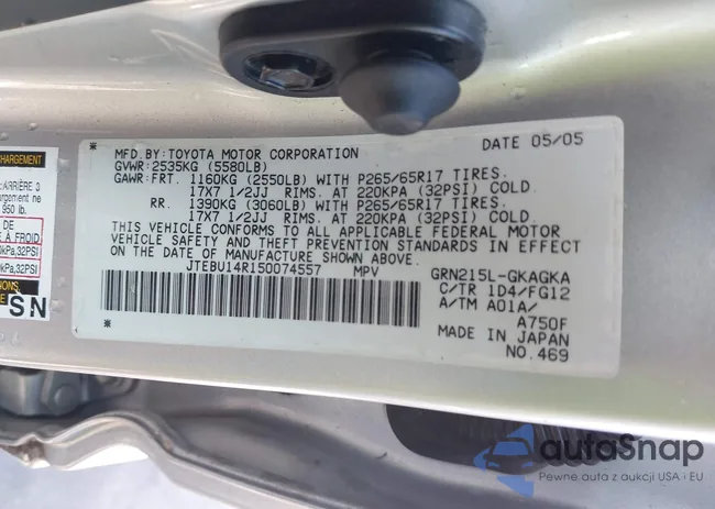 JTEBU14R150074557: 43164273