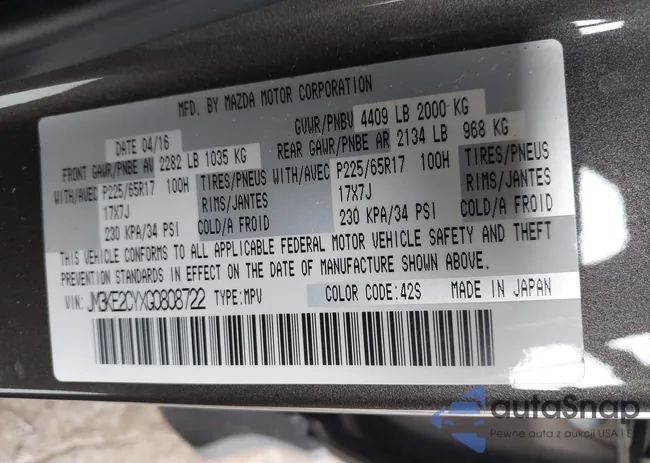 JM3KE2CYXG0808722: 43164287