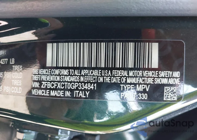 ZFBCFXCT0GP334841: 43164330