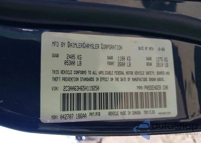 2C3AA63H65H119250: 43164557