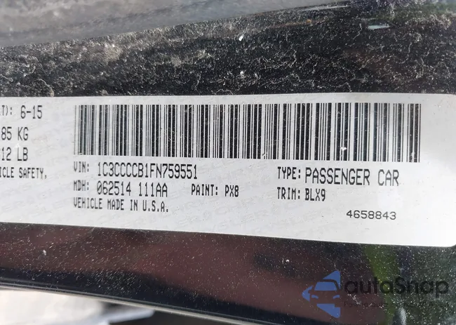 1C3CCCCB1FN759551: 43164612